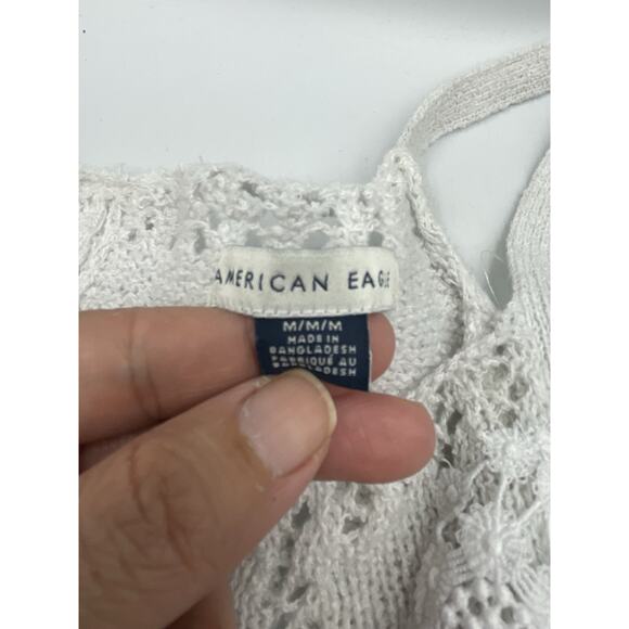 American Eagle Lace Style Tank Top Size Medium - Picture 3 of 5